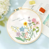 AOOKMIYA Flower Starter Kit DIY Cross For Beginner Plant Sewing Art Craft Painting Home Decor Embroidery Set Handmade Gifts