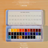 AOOKMIYA MIJELLO watercolor paints gold  colors artist 12/24/36/125color gold pure pingment set 0.5/1/2ml  With color card  art supplies AOOKMIYA.COM