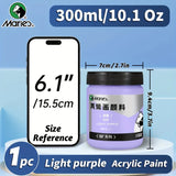 AOOKMIYA 1pc Marie's Acrylic Pigment,Light Pale Purple,100/300 ml 3.38 oz/10.1 oz,Perfect for Glass,DIY Painting,Rock for Adults,Artists