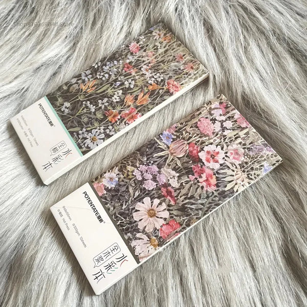 AOOKMIYA POTENTATE Portable Pocket Watercolor Book Cotton Fine Lines Hand-painted Sketchbook Watercolor Paper Painting Art Supplies