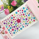 AOOKMIYA New Stickers On The Face Rhinestone Makeup Bright Face Art Sticker Children's Temporary Tattoo Rhinestone For Strasse Makeup