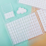 AOOKMIYA Empty Watercolor Paint Packaging Box 0.5/1/2ML Watercolor Grid Plastic Box Paint Tray Storage Box Painting Art Supplies