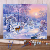 AOOKMIYA DIY Paint By Numbers Complete Kit Acrylic Paints 40*50 Canvas Pictures Wall Paintings Crafts for Adults By Bray