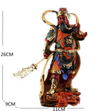 Resin Guan Yu Sculptures Sangharama Bodhisattva Painting Buddha Statues Wealth Room Home Decor