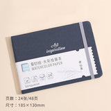 AOOKMIYA New Cotton Pulp Watercolor Book 300g Thick Fabric Cover Travel Portable Painting Notebook Sketchbooks Art Supplies
