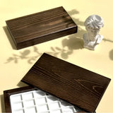 AOOKMIYA Portable Paint Box Solid Wood Watercolor Palette 24 Grids 1ML Paint Sub-packing Box Going Out Sketching Painting Art Supplies