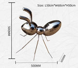 Ant stainless steel outdoor garden lawn square Animal park hotel lobby water feature sculpture ornament