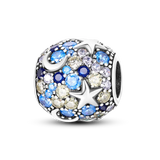 2025 Hot Sale Charms Bead 925 Sterling Silver Pink Butterfly Luminous Firefly Dangle Fit Bangle Bracelet Necklace DIY Jewelry