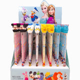 Disney Cartoon Pencil Silicone Bullet 56pcs A Box Of Cut-Free Drawing Pencil Student Writing Gift Stationery School Supplies