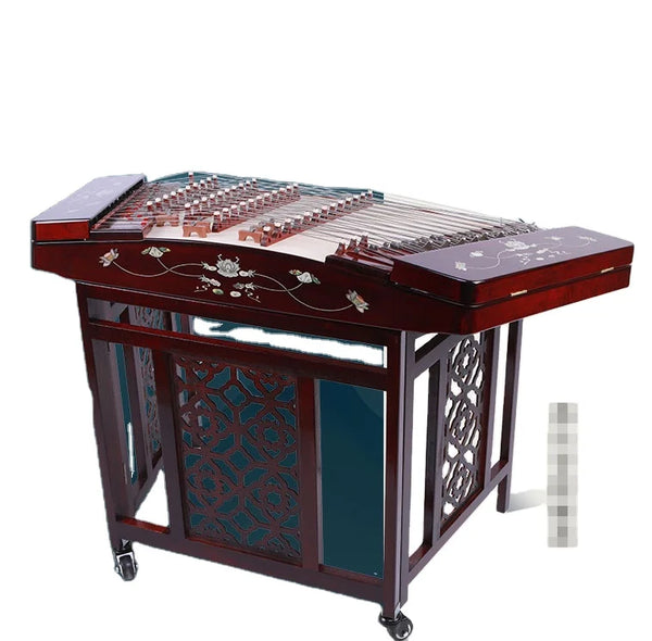 Dulcimer Musical Instrument Trademark Customized Portable Dulcimer with Stand case and Bamboo YQ002