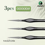 AOOKMIYA Marie's 00000 Fine Tip Paint Brush Set for Acrylic, Models, Mini  Miniature Detail , Nylon Hair Thin Extra Fine Paintbrushes