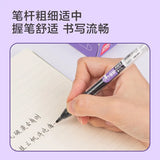 Deli 4 Pcs 0.5mm Black Ink Large-capacity Quick-drying Gel Pen School Supplies Signing Pen Gift Stationery Office Supplies