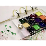 Acrylic ultra-thin watercolor dispensing box Outdoor sketching portable paint tray Suitable for A5 A6 A7 A8A9 looseleaf handbook