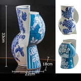 Classical Blue and White Porcelain Vase Flower and Bird Patterns Storage Jar Table Decoration Flower Arrangement Plant Pots
