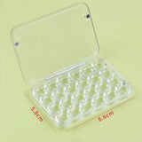 AOOKMIYA Empty Mini Watercolor Paint Packing Box 0.8ML 24Grids Portable Moisturizing Box Art Student Going Out for Sketching Art Supplies