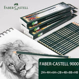 Faber-Castell 9000 Graphite Sketch Pencil Sets Art 2H - HB set of 8