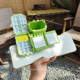 AOOKMIYA Portable Watercolor Paint Box 3D Printing Box Folding Palette Washing Bucket Set 34 Grids Artist Travel Painting Art Supplies
