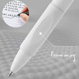 5 Pack Retractable Gel Pens 0.5mm Quick-Drying Black Ink Smooth Writing Ballpoint Pens for School Office and Stationery Supplies