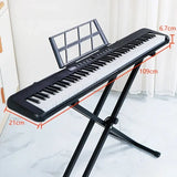 88 Key Keyboard Light Orchestrated BY Portable Home Electric Piano Child Adult Starter Electric Profession Musical Instrument