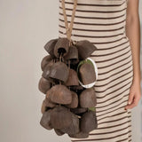 AOOKMIYA Muscaria Handbells Natural Plant Shell Concert Accompaniment Salin Hand Ringing Bell Meditation Musical Instruments Percussion AOOKMIYA.COM