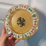 AOOKMIYA ART+ Creative Gifts DIY personalized customization Mahjong large size ashtray Drop glue finished product handmade fortune creative gift bedroom