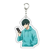 AOOKMIYA ART+ Creative Gifts Blue Lock Isagi Yoichi Acrylic Anime Keychain Bag Charms Pendant Jewelry Cute Creative Key Ring Friends Gift Figure Cartoon