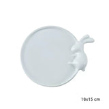 Ceramic White Palette Artist Watercolor Palette Adult Painting Supplies Empty Watercolor Palette Calligraphy Ink Tray