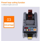 AOOKMIYA ZCUT-9 Tape Cutting Machine Automatic Paper Cutter Packaging Machine Tape Dispenser for Double Sided Tape Slitting Machine