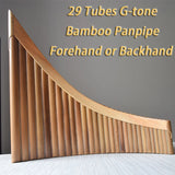Forehand 29 Tubes G-tone Panpipe Bitter Bamboo Chinese Vertical Bamboo Flute Professional Performance Woodwind Instruments