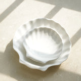 Ceramic Watercolor Palette Campus Oil Painting Chinese Paints White Porcelain Shell Palette Artists Color Mixing Palette