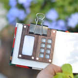 AOOKMIYA Empty Wooden Watercolor Paint Box Portable Palette Magnetic Suction Box Palette Artist Travel Sketch Painting Art Supplies