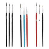 30x/Set Fine Paint Brushes with 3 Size #0 #00 #000 Tiny Detail Painting Brushes Small Liner Tip Paint Brush for Painting