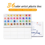 AOOKMIYA Russian White Nights Watercolour Paint Set 12/24/36 Professional for Aquarelle Painting Drawing Artists' Supplies. High Quality AOOKMIYA.COM