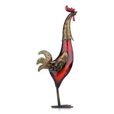 TOOARTS Metal Sculpture Carved Iron Rooster Home Decoration Articles Crafts Animal Ornaments