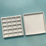 Ceramic Watercolor Palette Campus Oil Painting Chinese Paints White Porcelain Shell Palette Artists Color Mixing Palette