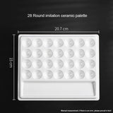 AOOKMIYA Imitation Ceramic Square Palette Multi-Grid for Watercolor Acrylic Gouache Oil Paint Tray Adult Beginner Portable Art Supplies  AOOKMIYA.COM