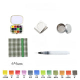 AOOKMIYA Portable 12-color Schmincke Watercolor Paint Box Set Watercolor Subpackage Student Sketching Travel Painting Art Supplies  AOOKMIYA.COM