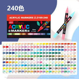 168 120 240 Colors Acrylic Paint Pens Set Marker Pen Markers Artist Rock Painting Glass Ceramic Fabric DIY Card Art suppliers