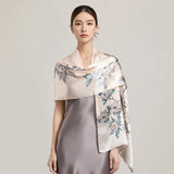 100% Silk Scarf Women Print Hangzhou Handkerchief Pure Silk Neckscarves Luxury Bufandas Silk Shawl  2025 Long Scarf