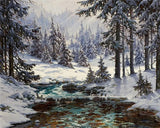 AOOKMIYA 218-378 Painting By Number Winter Landscape Home Decor For Unique Gift