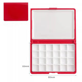 AOOKMIYA Empty Watercolor Paint Palette 12/24 Grid Watercolor Packaging Box Portable Paint Storage Box Travel Painting Art Supplies