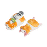 AOOKMIYA Schmincke Ceramic Pen Holder Cute Hamster Shape Brush Holder Decoration Ornament Photo Props Art Student Painting Supplies
