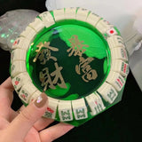 AOOKMIYA ART+ Creative Gifts DIY personalized customization Mahjong large size ashtray Drop glue finished product handmade fortune creative gift bedroom