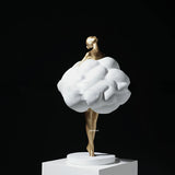 Creative Art Ballet Girl Resin Statues Ornament Living Room Porch Hotel Lobby Large Floor Sculpture Decoration Modern Home Decor