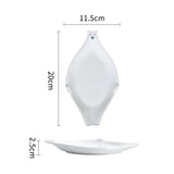 AOOKMIYA Cute White Bear Ceramic Palette Washing Bowl Easy To Clean Pen Holder Watercolor Gouache Paint Plate Painting Art Supplies