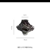 AOOKMIYA Nordic valley glass vase Denmark canyon transparent flower arrangement water care light luxury high-end creative art ornament