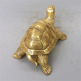Pure Copper Tortoise Statue Longevity Mascot Animal Sculpture For Home Desk Decoration Ornaments Home Office Study Decorations