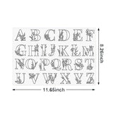 AOOKMIYA 2Pc Perforated Plant Embroidery Decal DIY Hat Coat Dress Pants Accessories Cloth Sticker Flower Pattern Water Soluble Stabilizer