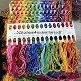 AOOKMIYA 100% Cotton High Quality Cross stitch Floss Embroidery thread  Cross Stitch Embroidery Hand Knitting Sewing Weaving 8m 447 color