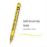 6/12Pcs Waterproof Permanent Paint Marker Pen, Gold and Silver Ink, Metallic, Rock, Mug, Ceramic, Glass, DIY Painting Supplies